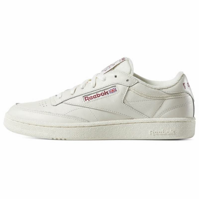 Reebok Club C 85 Tenisky Panske - Biele/Červené ZU5905ID